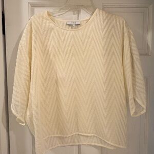 IRO Ivory Chevron Blouse